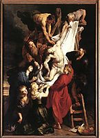 Descent from the Cross, central panel, 1612-14, rubens