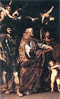 St. George with St. Maurus and Papianus, rubens