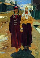 Going on a Visit, 1896, ryabushkin