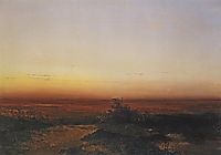 Dawn in the desert, 1852, savrasov