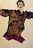 Self Portrait with Outstretched Arms, 1911, schiele