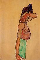 Standing Male Nude, 1910, schiele