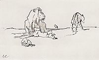 The Lion and the Wolf, 1911, serov