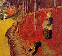 The Fern Harvesters in the Boid d-Amour at Pont Aven, c.1910, serusier