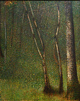 The Forest at Pontaubert, 1881-82, seurat