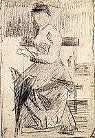 Seated Woman, 1881, seurat