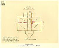 Architectural project of private house. Plan., 1860, shevchenko