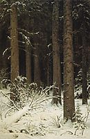Fir forest in winter, 1884, shishkin