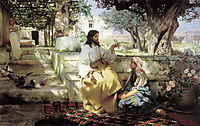 Christ in the House of Martha and Mary, 1886, siemiradzki