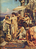 Phryne at the Poseidonia in Eleusis (detail), 1889, siemiradzki