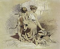 Woman with Amours, 1880, siemiradzki