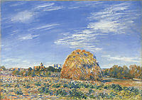 Haystacks in Moret in October, 1890, sisley