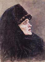 Head of Boyarynya Morozova (study), 1886, surikov