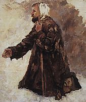 Kneeling beggar, c.1886, surikov