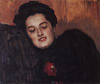Portrait of A. I. Yemelyanova, 1909, surikov