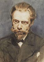 Portrait of N. S. Matveev, 1881, surikov