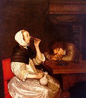 Drink, c.1657, terborch