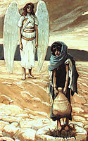 Hagar and the Angel in the Desert, 1900, tissot