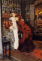 Young Women Looking at Japanese Objects, 1869, tissot