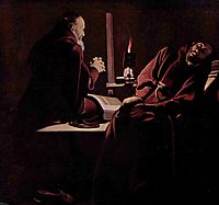 St. Francis in Extasy, also called The Praying Monk beside the Dying Monk, c.1640, tour