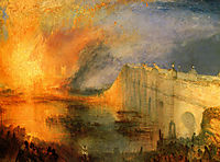 The Burning of the Houses of Parliament, 1834, turner