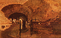 A Canal Tunnel Near Leeds, turner