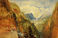 Mont Blanc from Fort Roch, Val D-Aosta, turner