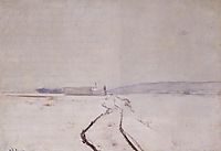 Along the River, Winter, c.1888, twachtman