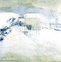Snow Scene at Utica, c.1899, twachtman