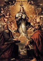 Virgin of the Immaculate Conception with Sts Andrew and John the Baptist, 1672, valdes