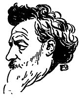 British designer and writer William Morris, 1896, vallotton
