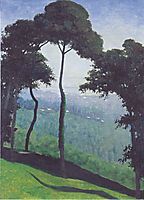 View of Honfleur , 1910, vallotton