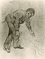 Sketch of a Stooping Man, 1890, vangogh