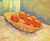 Still Life with Basket and Six Oranges, 1888, vangogh