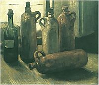 Still Life with Five Bottles, 1884, vangogh