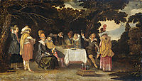 Elegant company dining in the open air, veldeesaias