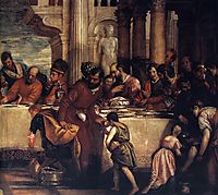 Feast at the House of Simon (detail), 1567-70, veronese