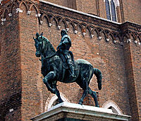 Equestrian statue of the condottiere Bartolomeo Colleoni, 1488, verrocchio