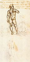Study of David by Michelangelo, 1505, vinci