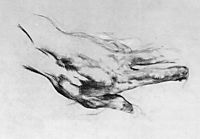 The left artist-s hand, c.1882, vrubel