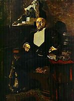 Portrait of S. Mamontov, the Founder of the First Private Opera, 1897, vrubel