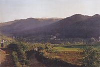 Mountain landscape with vineyard , 1862, waldmuller