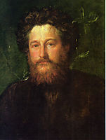 Portrait of William Morris, 1870, watts