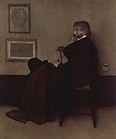 Arrangement in Grey and Black, No.2: Portrait of Thomas Carlyle, 1873, whistler