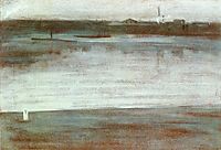 Symphony in Grey: Early Morning, Thames, c.1871, whistler