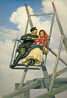 On the swing , 1888, yaroshenko